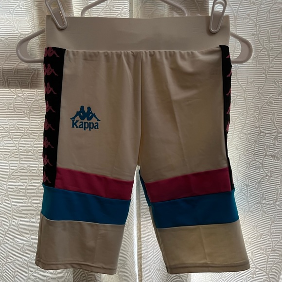 Kappa Pants - Kappa white bike shorts